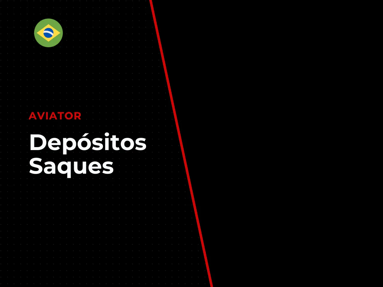Depósitos e saques via Pix o