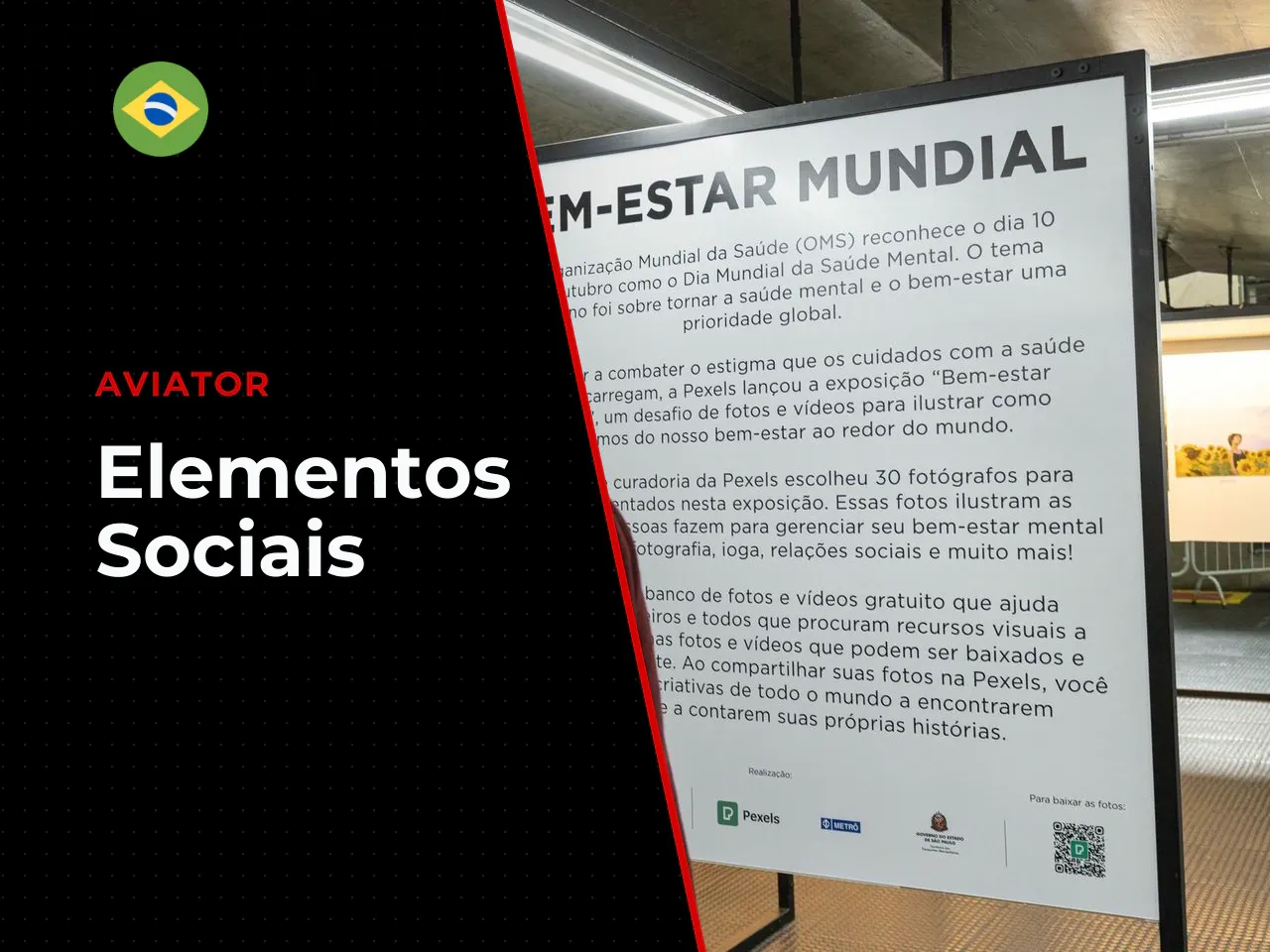 Elementos sociais e ao vivo dentro